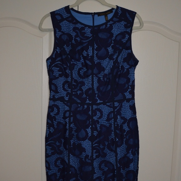 Cynthia Steffe Elenora Sleeveless Seamed Lace Sheath Dress - Picture 3 of 11